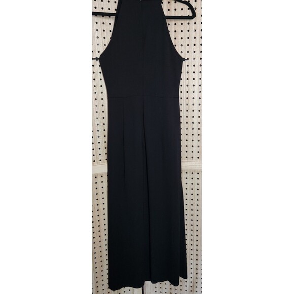 Grace Karin Womens Sheath Dress Blk Ruched Sleeveless Halter Zip Elegant‎ Medium - Picture 2 of 9